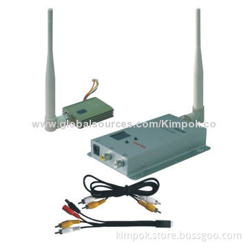 Wireless 1.2GHz Video and Audio Transmitter Kit with 12CH, 400mW, for Wireless Cameras
